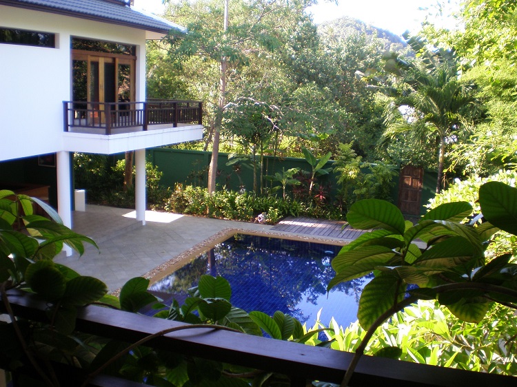 Taling Ngam house, pool from balcony
